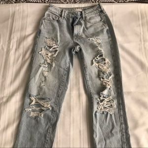 pacsun ripped mom jeans